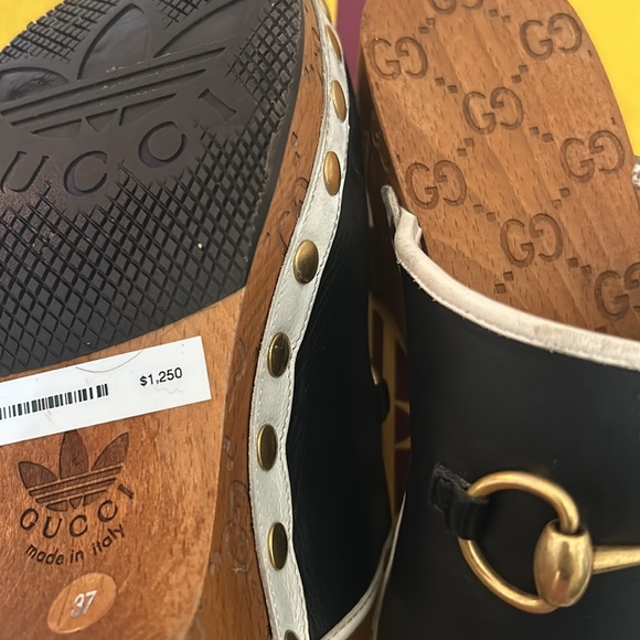 Gucci/Adidas Line Clogs - Like New - Worn Once twice with box - paid $1250. - Picture 6 of 7